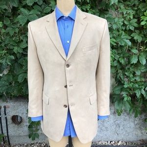 Ralph Lauren tan ultra suede blazer 40 regular